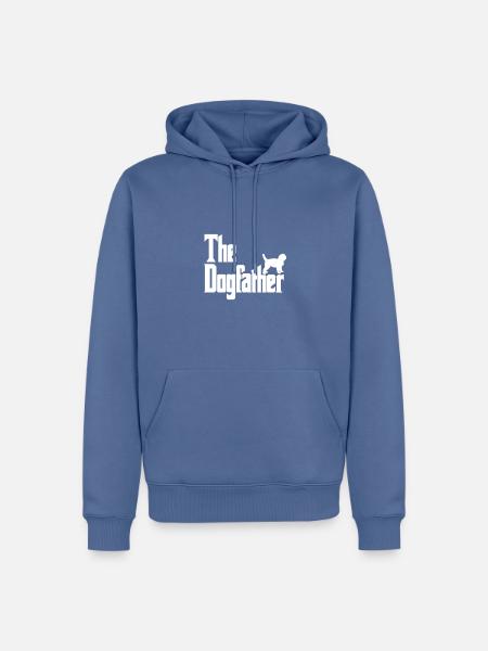 The Dogfather Goldendoodle - Männer Premium Bio Hoodie - Taubenblau