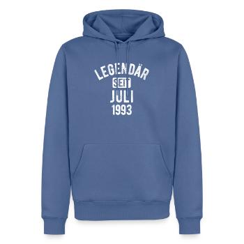 30. Geburtstag Geschenk 30 Jahre Legendär seit Jul - Männer Premium Bio Hoodie - Taubenblau - Vorne - Nico (187cm)