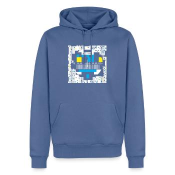 Big Bang 2 - Männer Premium Bio Hoodie - Taubenblau - Vorne - Nico (187cm)