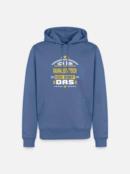RAUMAUSSTATTERIN - Männer Premium Bio Hoodie - Taubenblau