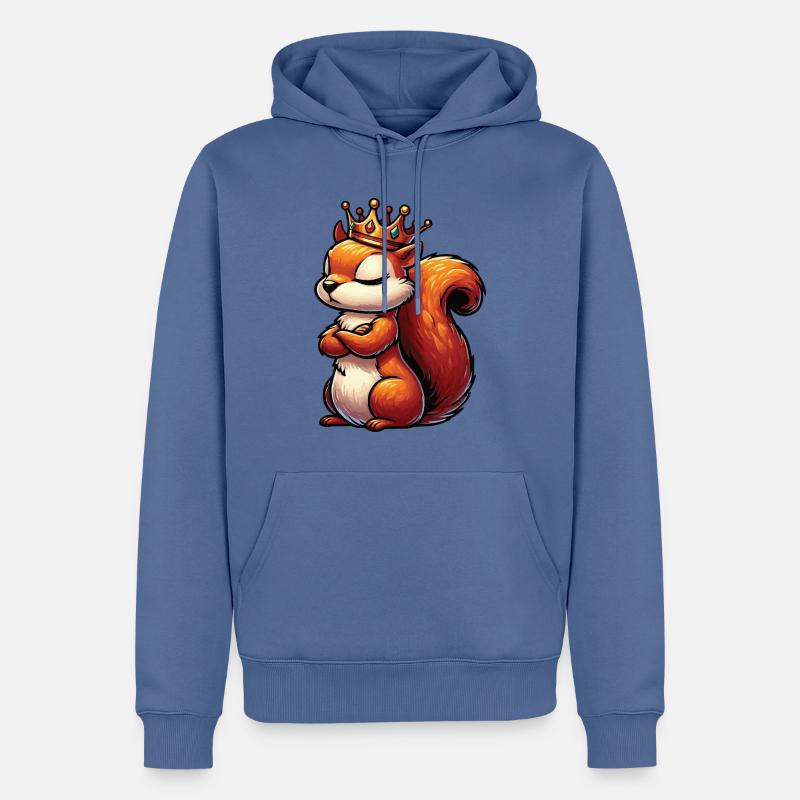 Eichhörnchen Eichhorn Eichhörnchenliebhaber Nager - Männer Premium Bio Hoodie - Taubenblau