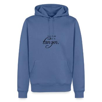 tanzen Leben Lachen - Männer Premium Bio Hoodie - Taubenblau - Vorne - Nico (187cm)