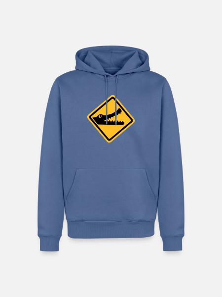 Crocodile - Men’s Premium Organic Hoodie - stone blue