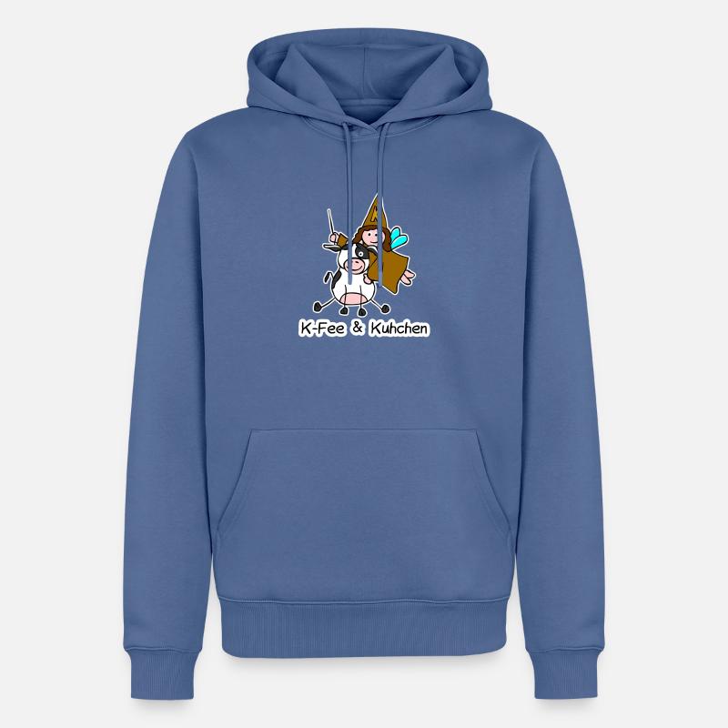K-Fee& Kuhchen - Männer Premium Bio Hoodie - Taubenblau