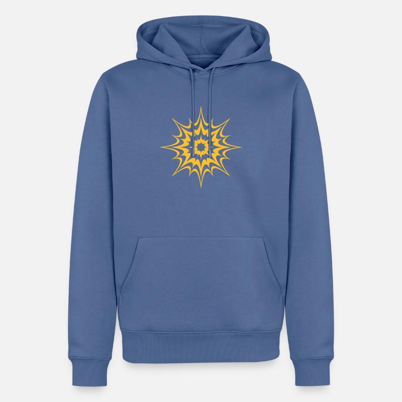 splash - Männer Premium Bio Hoodie - Taubenblau