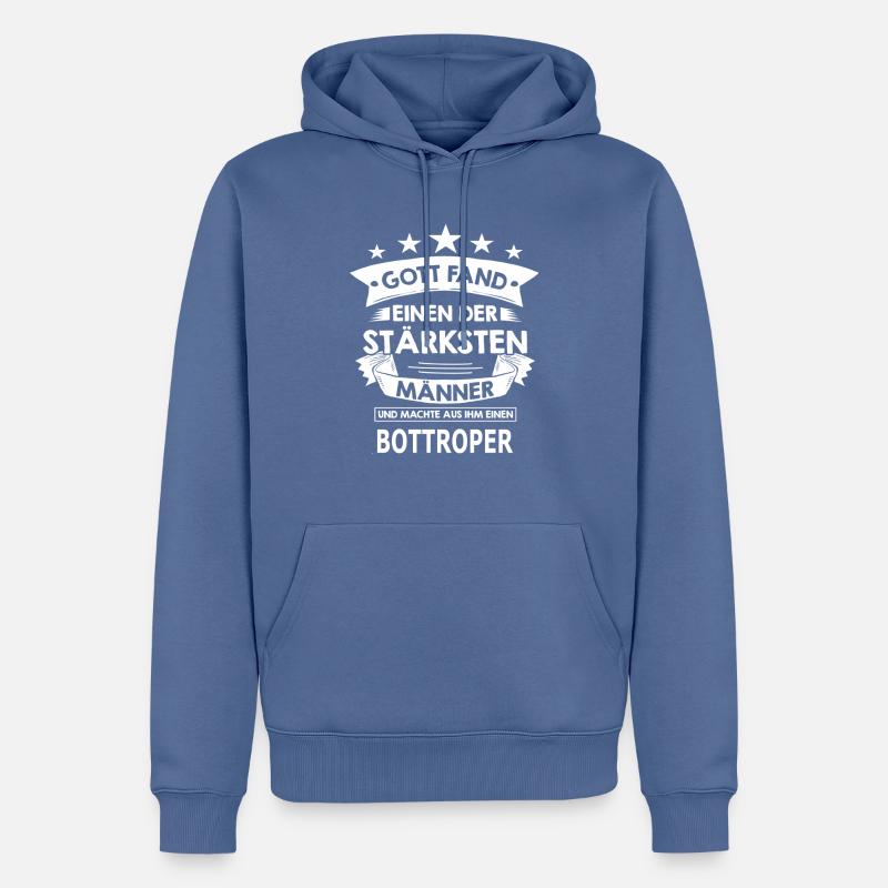 bottroper - Männer Premium Bio Hoodie - Taubenblau