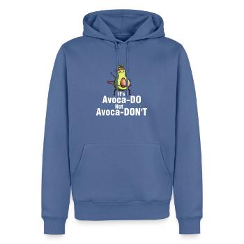 Avocados Avocado Avocado-Liebhaber Geschenk - Männer Premium Bio Hoodie - Taubenblau - Vorne - Nico (187cm)