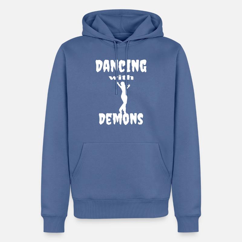 Danse Musique de danse - Sweat à capuche Premium bio Homme - bleu pigeon