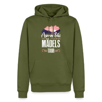 Apres SKi Mädels Tour - Männer Premium Bio Hoodie - Khaki - Vorne - Nico (187cm)