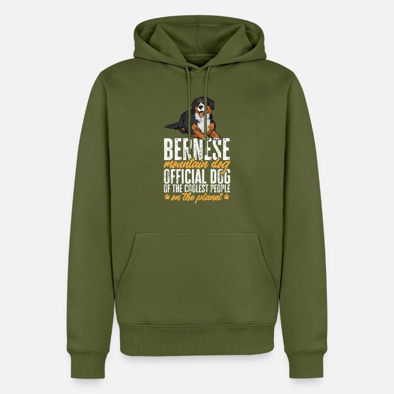 Bouvier bernois - Sweat à capuche Premium bio Homme - kaki