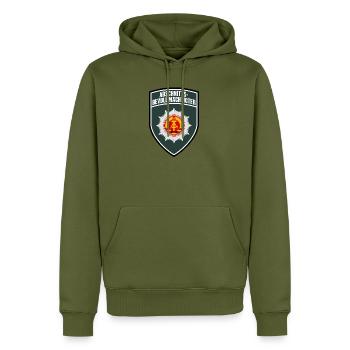 Volkspolizei Abschnittsbevollmächtigter Abzeichen - Männer Premium Bio Hoodie - Khaki - Vorne - Nico (187cm)
