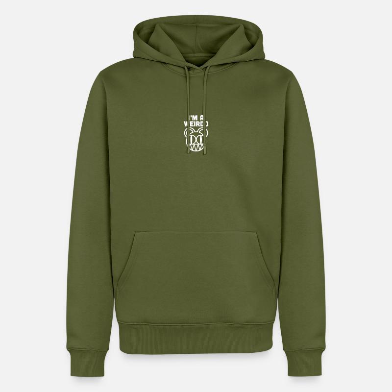 IMG 6987 - Sweat à capuche Premium bio Homme - kaki