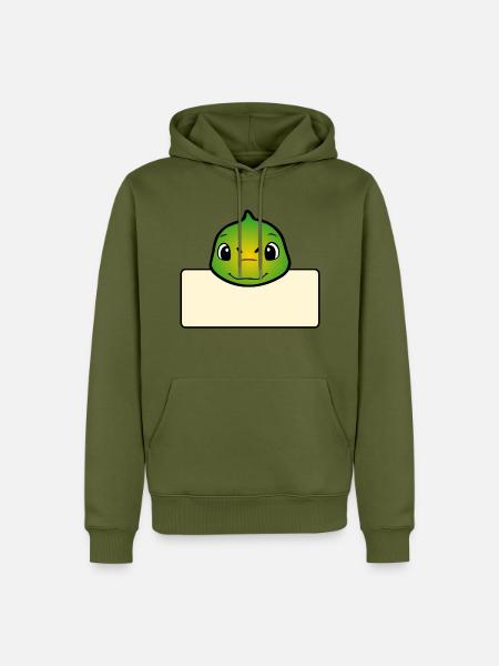 Dinosaurier-Namenszeichen - Männer Premium Bio Hoodie - Khaki