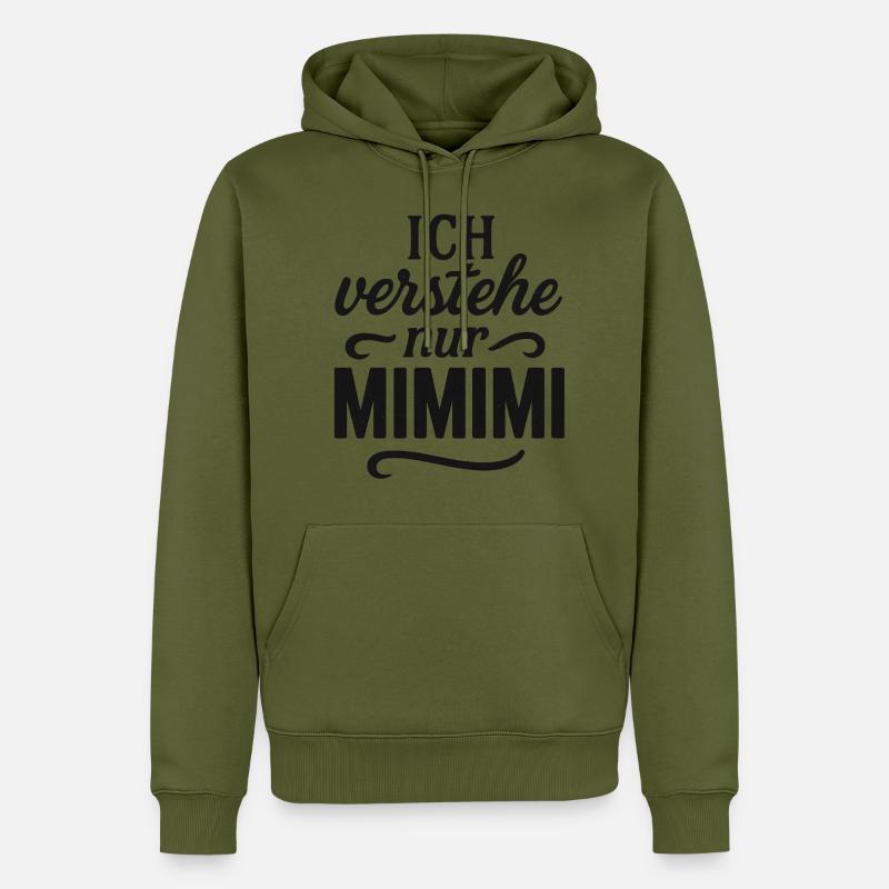 Mimimi dit bureau drôle - Sweat à capuche Premium bio Homme - kaki