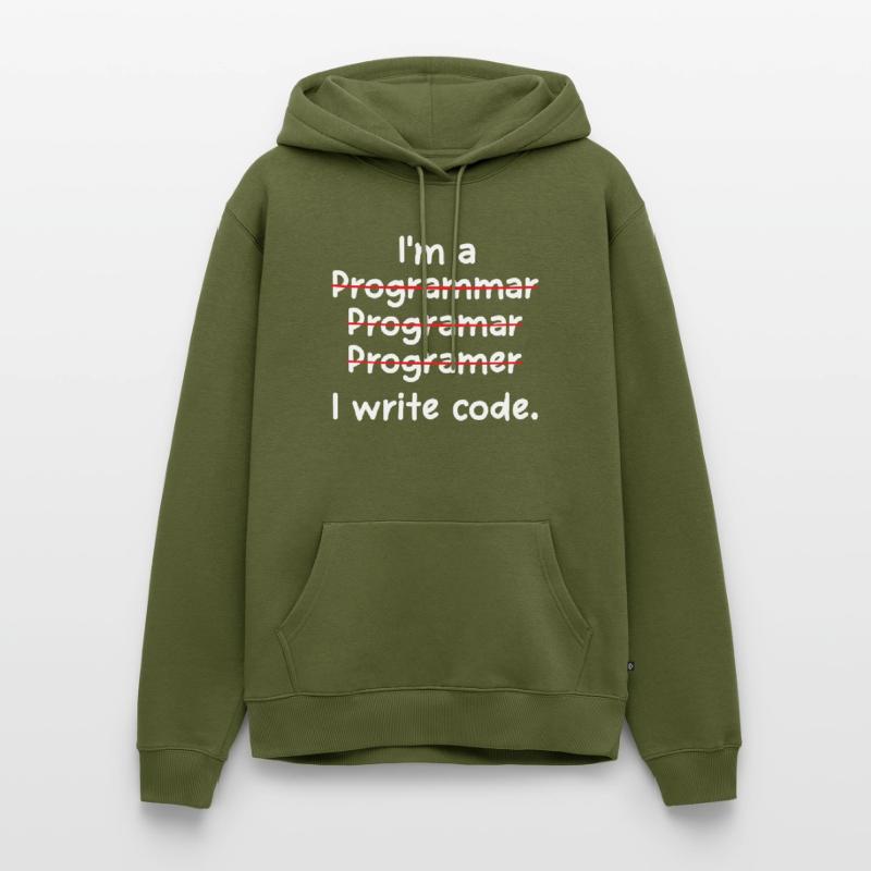 I'm A Programmer I Write Code Computer Scientist A Männer Premium Bio Hoodie