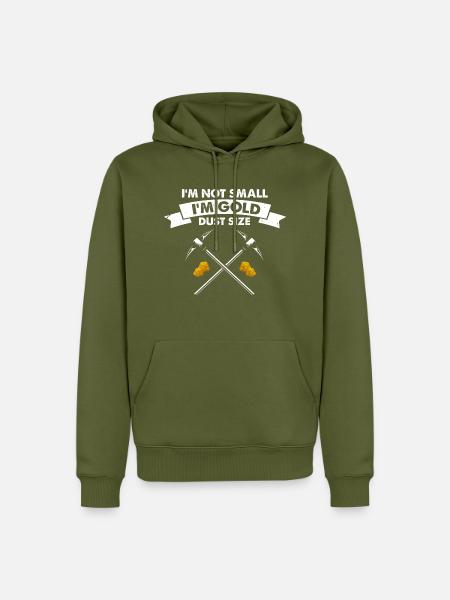 Goldwaschen Goldsucher Goldschüfer Design - Männer Premium Bio Hoodie - Khaki