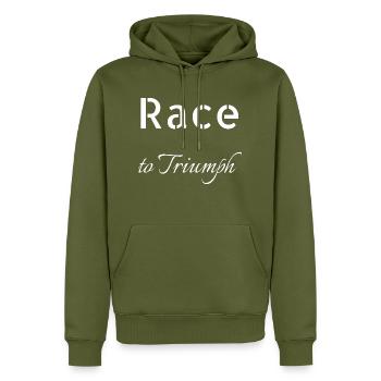 Cadeau-idee Opwinding Enthousiastelingen Bday Cool - Mannen Premium Bio hoodie - kaki - Voor - Nico (187cm)
