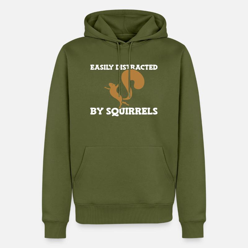 Eichhörnchen - Männer Premium Bio Hoodie - Khaki