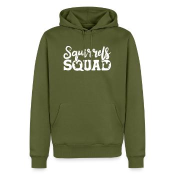Eichhörnchen - Männer Premium Bio Hoodie - Khaki - Vorne - Nico (187cm)