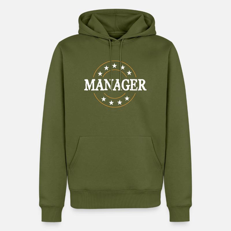 Manager Beruf - Männer Premium Bio Hoodie - Khaki