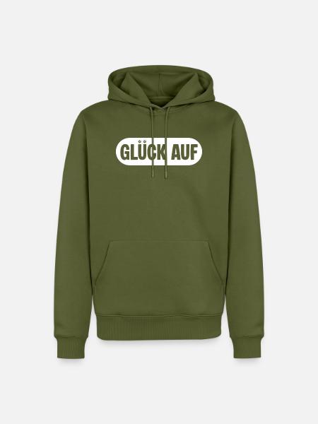 Erzgebirge Symbol - Männer Premium Bio Hoodie - Khaki