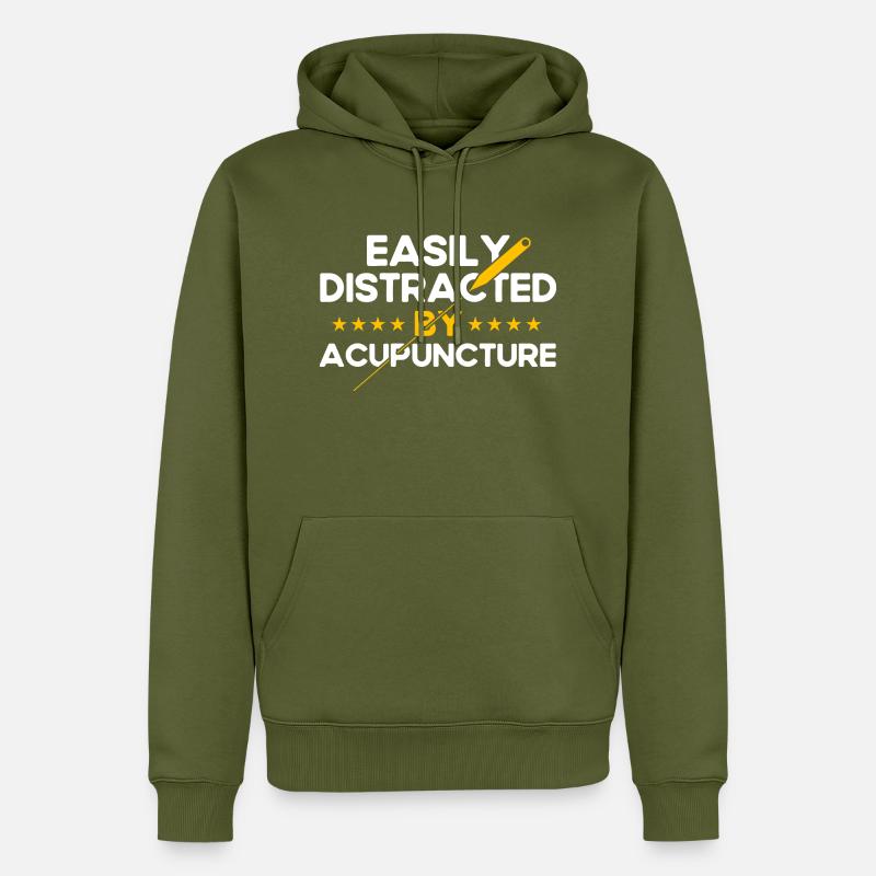 Pseudoscience Médecine Alternative Acupuncteur - Sweat à capuche Premium bio Homme - kaki