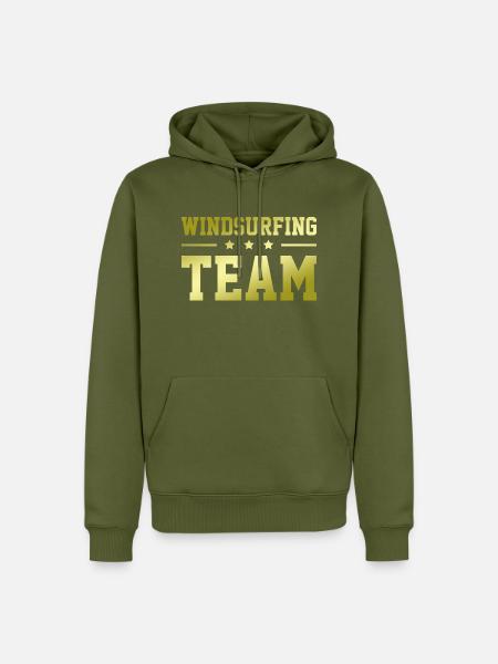 Windsurfing Team - Männer Premium Bio Hoodie - Khaki
