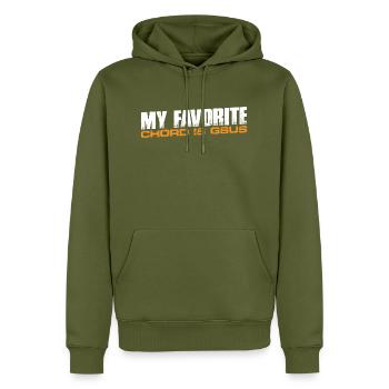 My Favorite Chord Is Gsus 4 - Männer Premium Bio Hoodie - Khaki - Vorne - Nico (187cm)