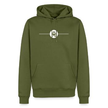Grill Symbol Grillen - Männer Premium Bio Hoodie - Khaki - Vorne - Nico (187cm)