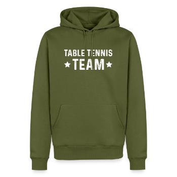 Table Tennis Team - Männer Premium Bio Hoodie - Khaki - Vorne - Nico (187cm)