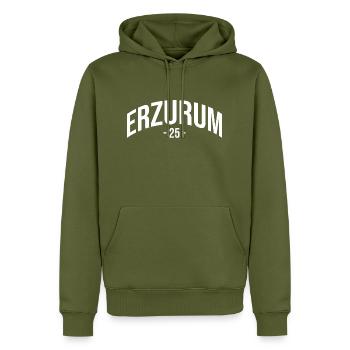 Erzurum 25 Türkei Turkiye Geschenk Urlaub TR Türk - Männer Premium Bio Hoodie - Khaki - Vorne - Nico (187cm)