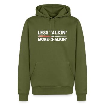 Snooker Pool Billard - Männer Premium Bio Hoodie - Khaki - Vorne - Nico (187cm)