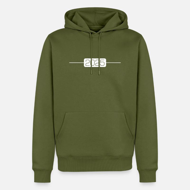 Élément de l’année 2025 - Sweat à capuche Premium bio Homme - kaki