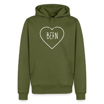 Stadtberner Baby - Männer Premium Bio Hoodie - Khaki - Vorne - Nico (187cm)