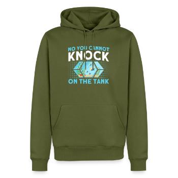 Aquarist Fish Keeper Hobby Aquarium Fish Keeper - Sweat à capuche Premium bio Homme - kaki - Devant - Nico (187cm)