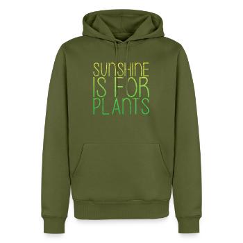 Sunshine Is For Plants 4 - Männer Premium Bio Hoodie - Khaki - Vorne - Nico (187cm)