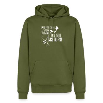 Funny saying metal detector shirt gift - Men’s Premium Organic Hoodie - khaki - Front - Nico (187cm)