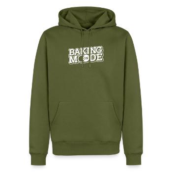 Boulanger Boulanger Confiseur - Sweat à capuche Premium bio Homme - kaki - Devant - Nico (187cm)