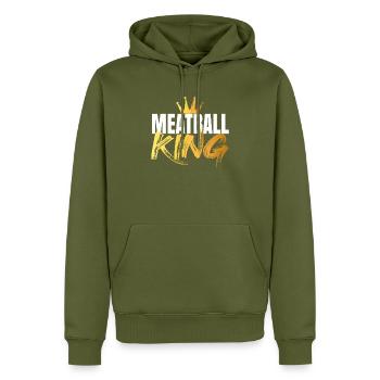 Meatball Frikadelle Essen Geschenk - Männer Premium Bio Hoodie - Khaki - Vorne - Nico (187cm)