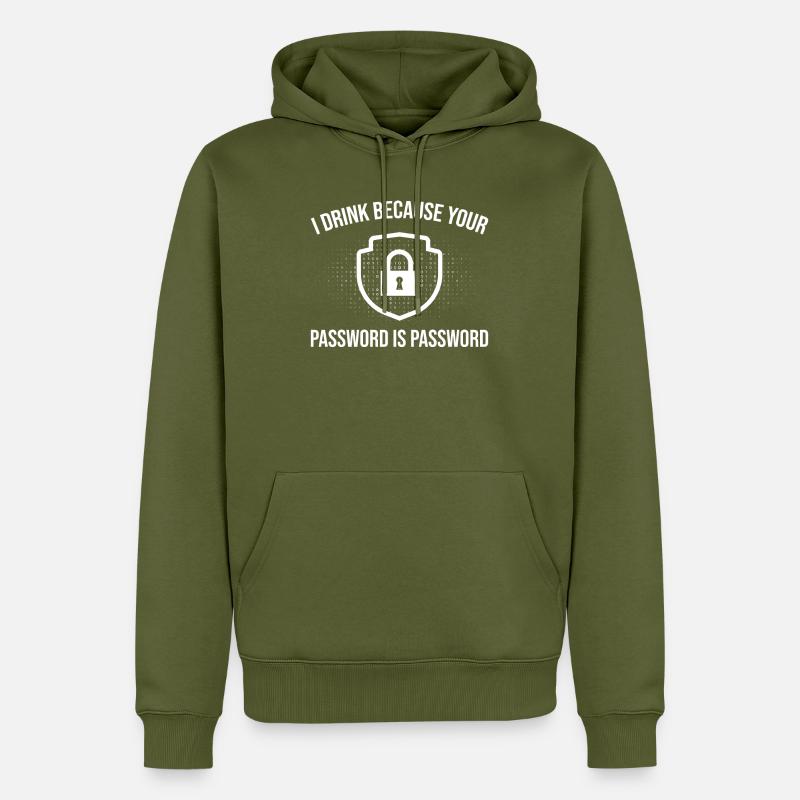 Cybersecurity Computersicherheit Cybersecurity - Männer Premium Bio Hoodie - Khaki