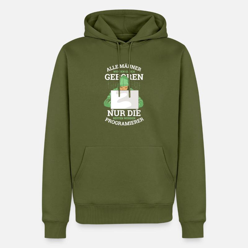 Entwickler Coder Programmierer - Männer Premium Bio Hoodie - Khaki