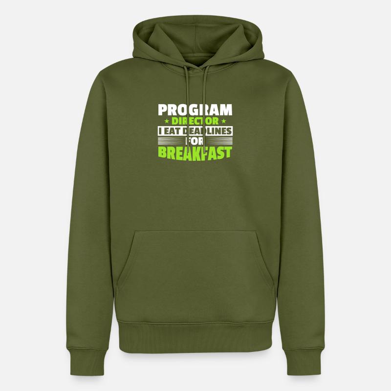 Programmdirektor - Männer Premium Bio Hoodie - Khaki