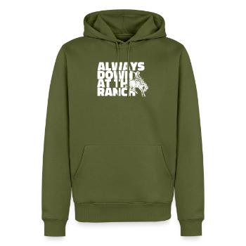 Rodeo Cowboy Witzig Ranch Cowboy - Männer Premium Bio Hoodie - Khaki - Vorne - Nico (187cm)