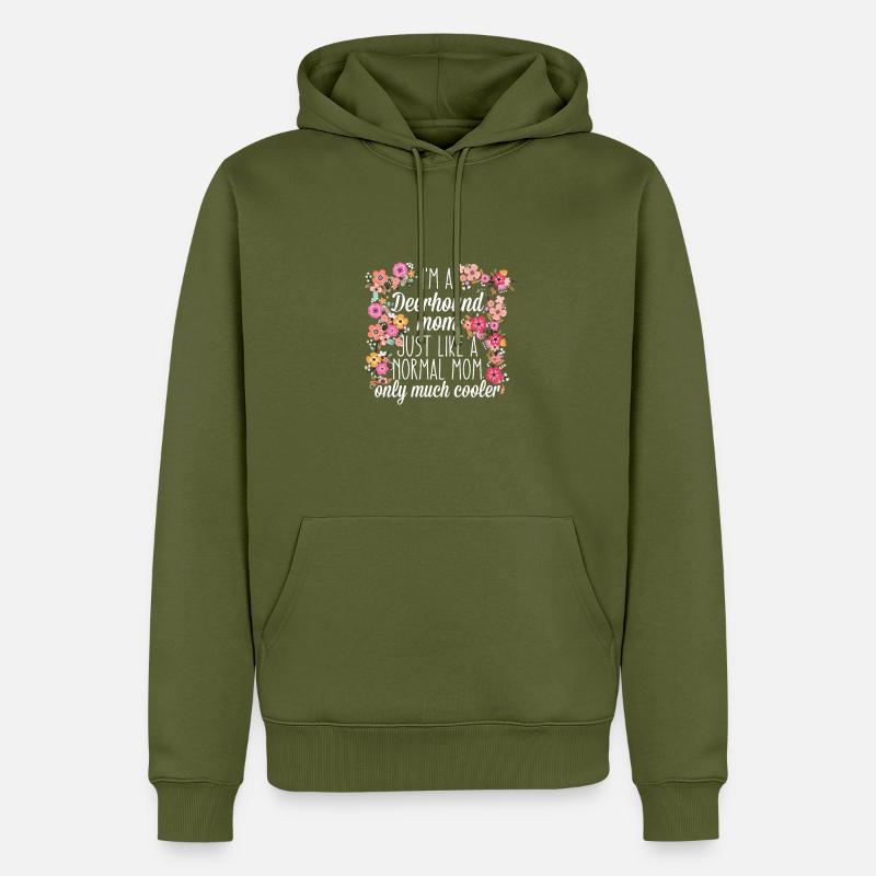 Deerhound Maman - Sweat à capuche Premium bio Homme - kaki