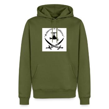 Schwerter zu Zapfhähnen - Männer Premium Bio Hoodie - Khaki - Vorne - Nico (187cm)