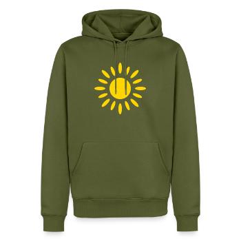 sol - Männer Premium Bio Hoodie - Khaki - Vorne - Nico (187cm)