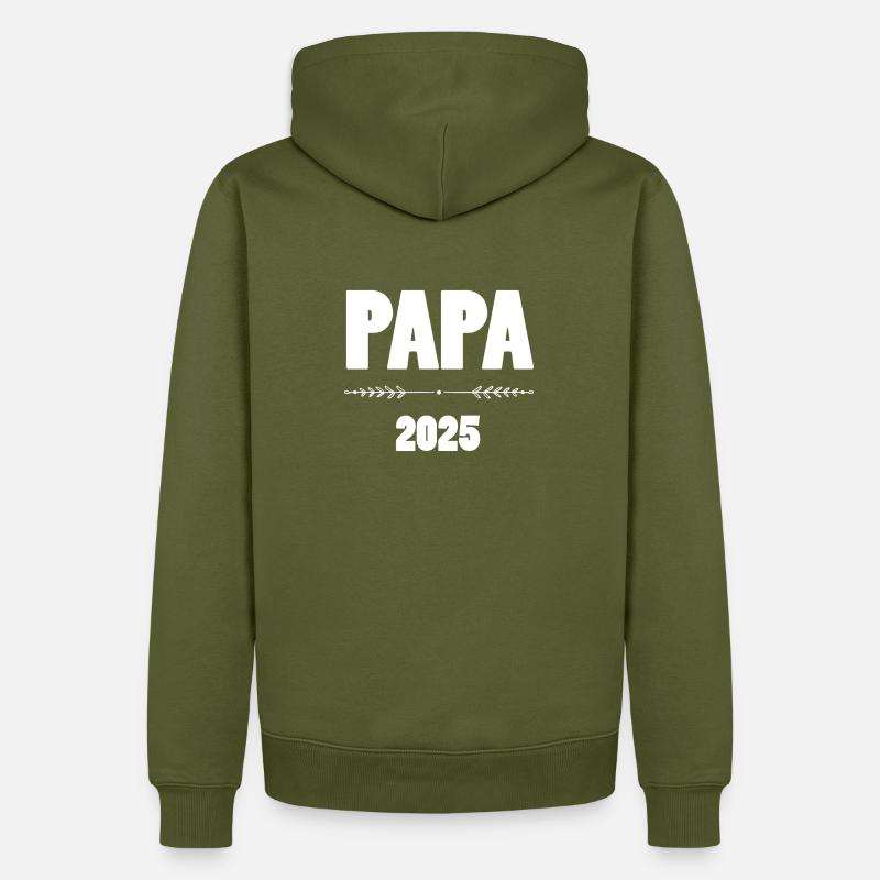 PAPA 2025 - Männer Premium Bio Hoodie - Khaki