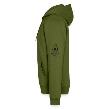 Avo Good Day Avocado – Lustige, süße vegane Zitat-Desi - Männer Premium Bio Hoodie - Khaki - Links - Nico (187cm)