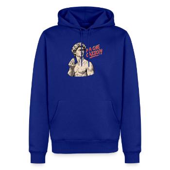 Ma Che Cazzo?! – David mit italienischem Temperame - Männer Premium Bio Hoodie - Royalblau - Vorne - Nico (187cm)
