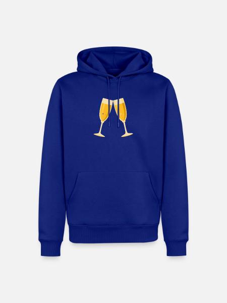 Toasts - Sweat à capuche Premium bio Homme - bleu roi